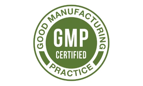Prosta Peak GMP manufacturing badge